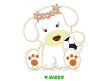 Carica l&#39;immagine nel visualizzatore di Gallery, Dogs embroidery designs - Dog embroidery design machine embroidery pattern - Puppy embroidery file - female dog applique design pet design
