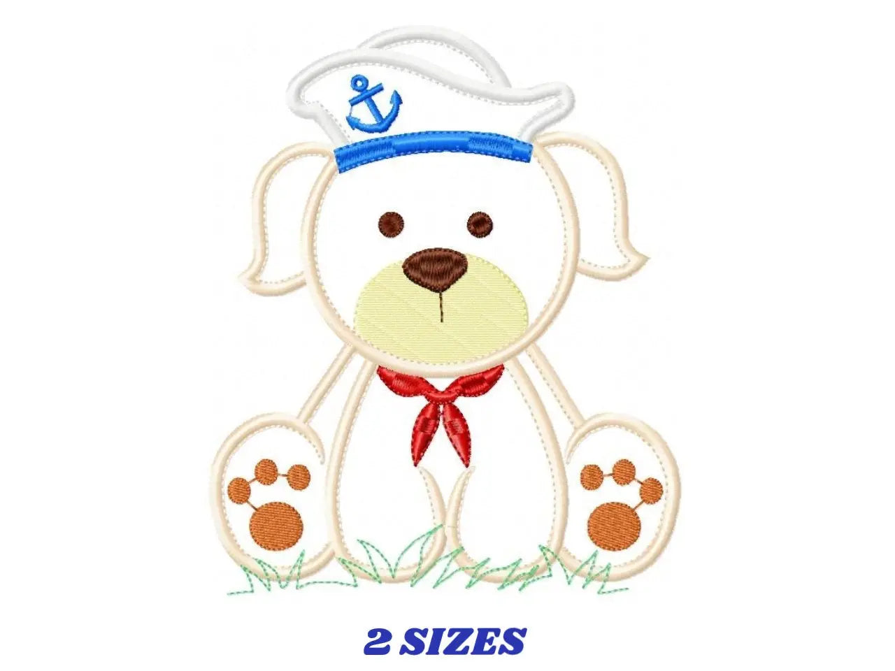 Sailor Dog embroidery designs - Dogs embroidery design machine embroidery pattern - puppy embroidery file - nautical dog applique design pes Marcia Embroidery