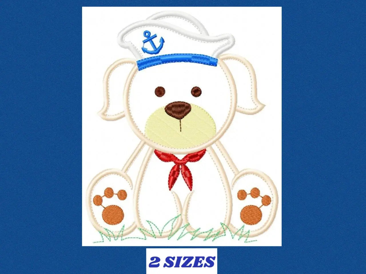 Sailor Dog embroidery designs - Dogs embroidery design machine embroidery pattern - puppy embroidery file - nautical dog applique design pes Marcia Embroidery