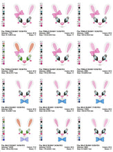 Cargar imagen en el visor de la galería, Bunny embroidery design - Rabbit embroidery designs machine embroidery pattern - baby girl embroidery file - nursery embroidery applique
