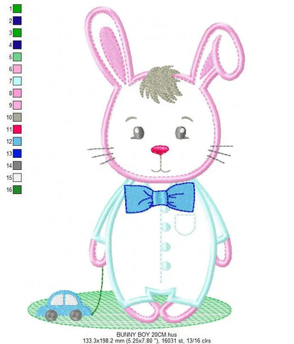 Bunny embroidery design - Rabbit embroidery designs machine embroidery pattern - baby boy embroidery file - child embroidery rabbit applique Marcia Embroidery