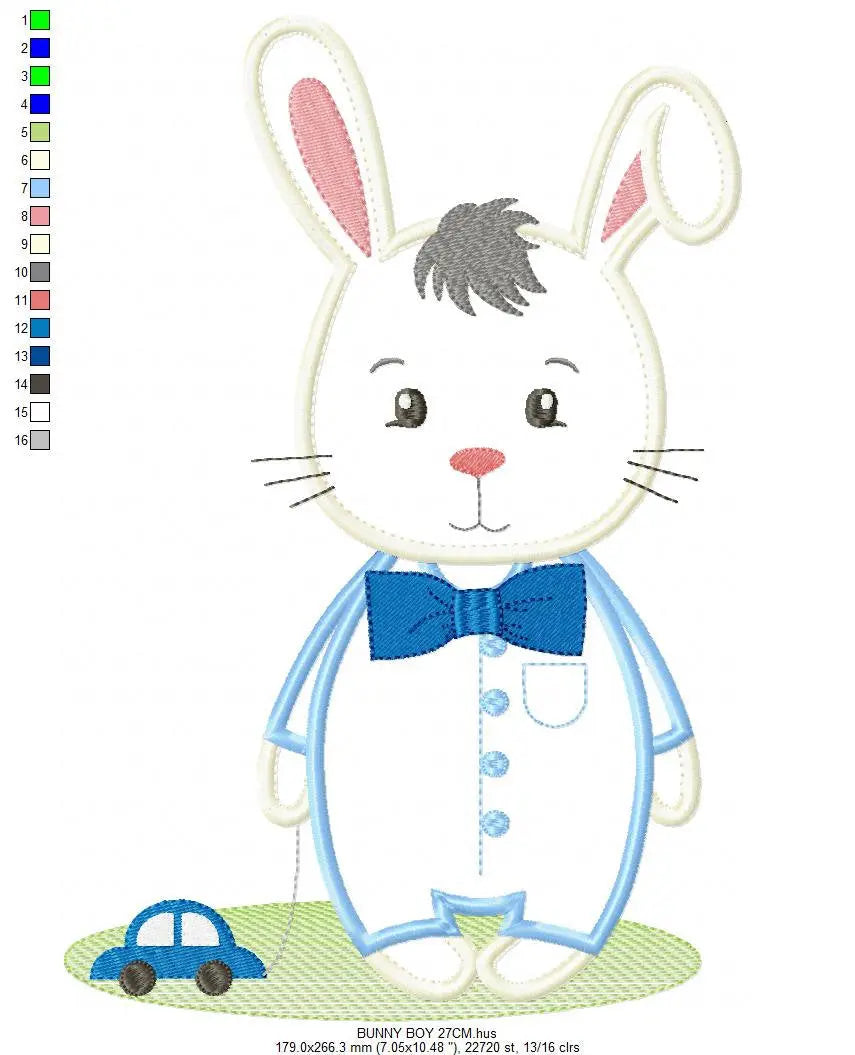 Bunny embroidery design - Rabbit embroidery designs machine embroidery pattern - baby boy embroidery file - child embroidery rabbit applique Marcia Embroidery
