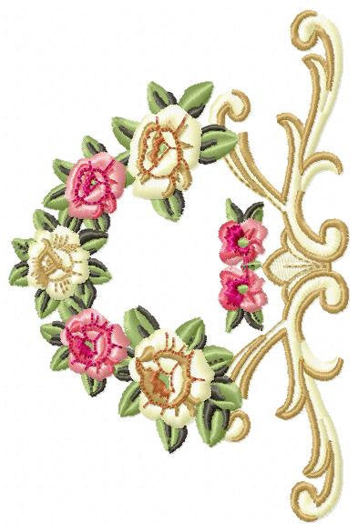 Heart with roses embroidery designs - Flower embroidery design machine embroidery pattern - baby girl embroidery file - heart embroidery