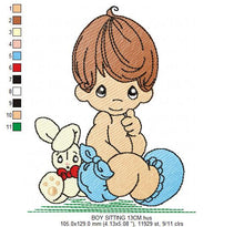 Carica l&#39;immagine nel visualizzatore di Gallery, Baby boy embroidery design - Newborn embroidery designs machine embroidery pattern - kid embroidery file - children toddler embroidery kid
