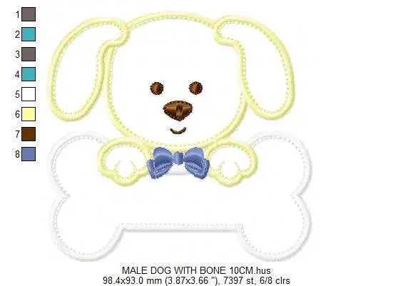 Dogs embroidery designs - Dog embroidery design machine embroidery pattern - puppy embroidery file - kid embroidery dog applique design Marcia Embroidery