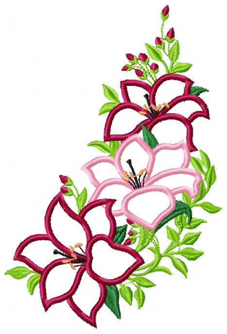 Beautiful Wild Flowers - Embroidery Designs
