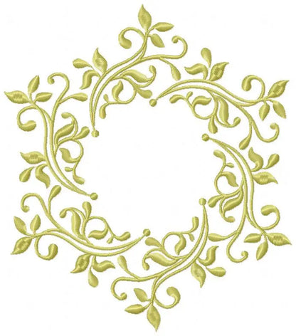 Frame embroidery designs - Monogram embroidery design machine embroidery pattern - Wreath embroidery - girl embroidery tea towel embroidery Marcia Embroidery