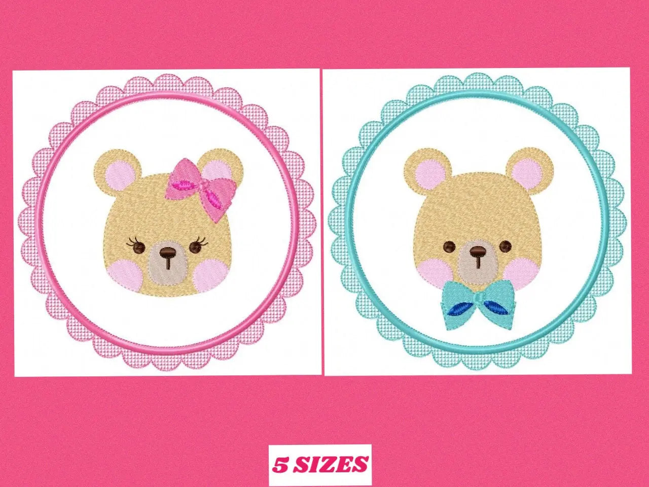 Mouse embroidery designs - Frame embroidery design machine embroidery pattern - boy kid embroidery file - baby girl embroidery mouse design Marcia Embroidery