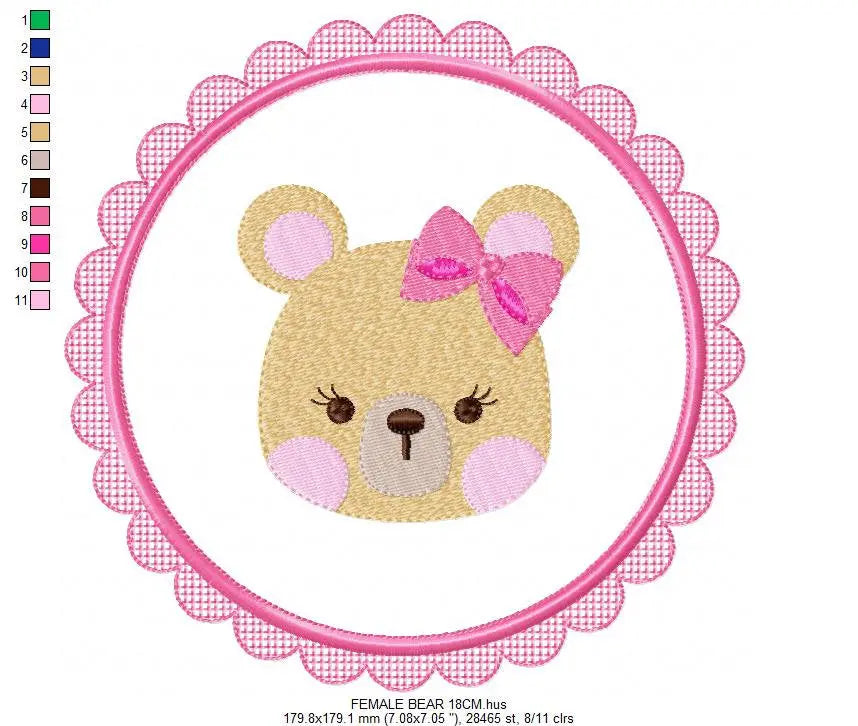 Mouse embroidery designs - Frame embroidery design machine embroidery pattern - boy kid embroidery file - baby girl embroidery mouse design Marcia Embroidery