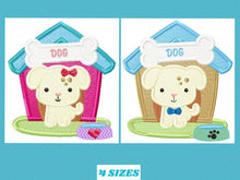 Load image into Gallery viewer, Dog embroidery designs - Doghouse embroidery design machine embroidery pattern - boy kid embroidery file dog design - Dog house baby girl
