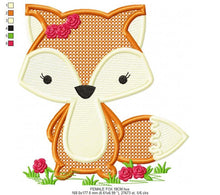 Load image into Gallery viewer, Red Fox embroidery designs - Fox embroidery design machine embroidery pattern - Woodland animals embroidery file - rippled instant download
