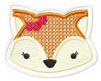 Red Fox embroidery designs - Animal  embroidery design machine embroidery pattern - woodland animals embroidery - Red fox rippled design Marcia Embroidery