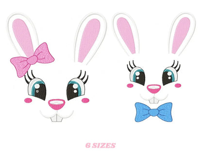 Bunny embroidery design - Rabbit embroidery designs machine embroidery pattern - baby girl embroidery file - nursery embroidery applique Marcia Embroidery