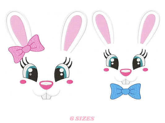 Bunny embroidery design - Rabbit embroidery designs machine embroidery pattern - baby girl embroidery file - nursery embroidery applique Marcia Embroidery