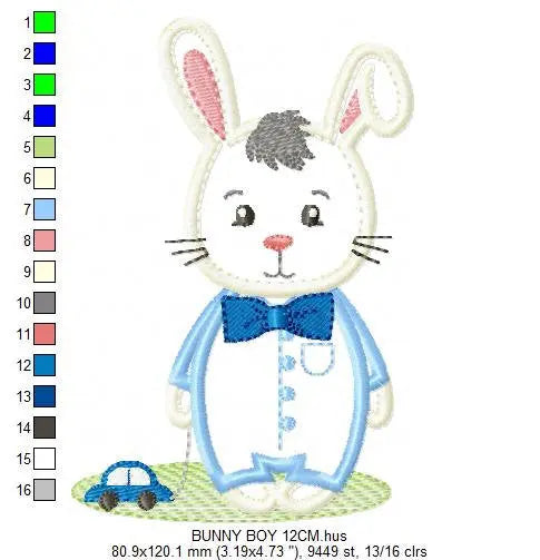 Bunny embroidery design - Rabbit embroidery designs machine embroidery pattern - baby boy embroidery file - child embroidery rabbit applique Marcia Embroidery