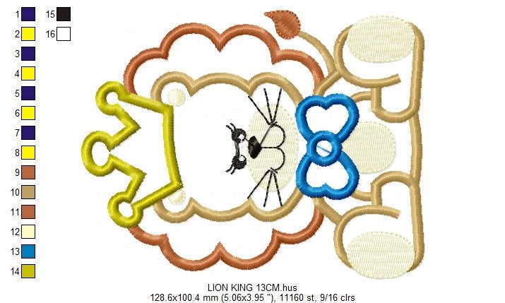 Lion embroidery designs - Safari embroidery design machine embroidery pattern - Animal embroidery file - lion applique design lion pattern