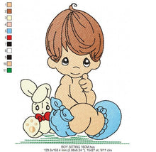 Carica l&#39;immagine nel visualizzatore di Gallery, Baby boy embroidery design - Newborn embroidery designs machine embroidery pattern - kid embroidery file - children toddler embroidery kid
