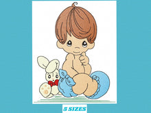 Carica l&#39;immagine nel visualizzatore di Gallery, Baby boy embroidery design - Newborn embroidery designs machine embroidery pattern - kid embroidery file - children toddler embroidery kid
