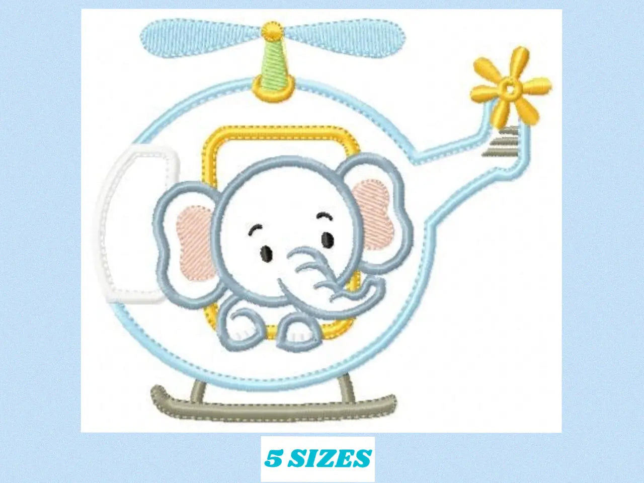 Elephant embroidery designs Helicopter embroidery design machine embroidery pattern Animal embroidery file elephant applique design boy Marcia Embroidery