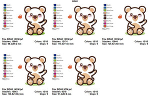 Bear embroidery designs - Teddy embroidery design machine embroidery pattern - boy embroidery file girl embroidery - Teddy Bear applique