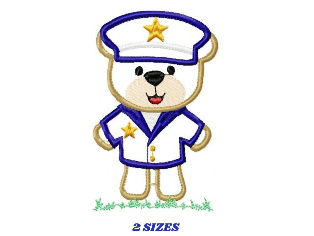 Military Bear embroidery design - Pilot embroidery design machine embroidery pattern - Teddy bear embroidery file - Commander applique boy Marcia Embroidery