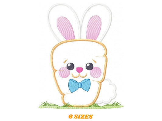 Easter Bunny embroidery design - Rabbit embroidery designs machine embroidery pattern - baby embroidery file - rabbit with carrot applique
