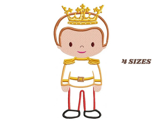 Prince embroidery designs - King embroidery design machine embroidery pattern - prince applique design - Baby boy embroidery file Disney Marcia Embroidery