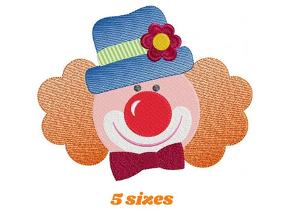 Circus Clown embroidery designs - Clown with funny hat machine embroidery pattern - Baby Boy file - Instant digital download pes jef dst hus Marcia Embroidery