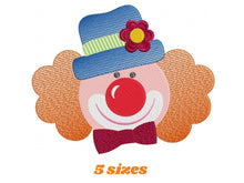 Laden Sie das Bild in den Galerie-Viewer, Circus embroidery designs - Clown embroidery design machine embroidery pattern - Clowns embroidery file - instant download kid embroidery
