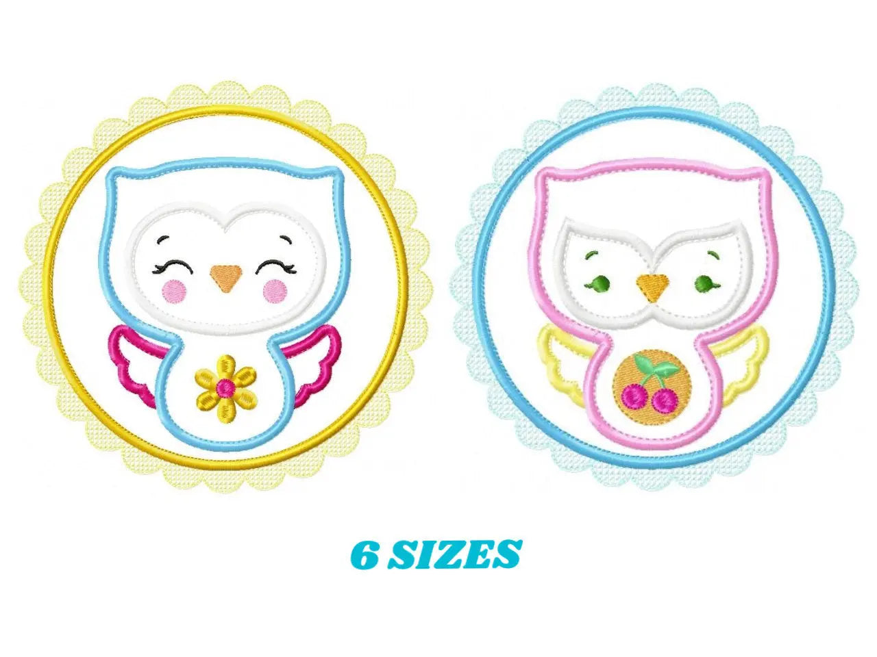 Owl embroidery design - Birds embroidery design machine embroidery pattern - Kitchen embroidery file - owl applique design with frame Marcia Embroidery
