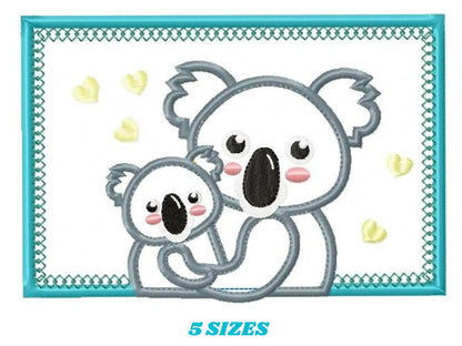 Koala bear embroidery design - Koala embroidery designs machine embroidery pattern - koala family embroidery file wildlife  instant download Marcia Embroidery