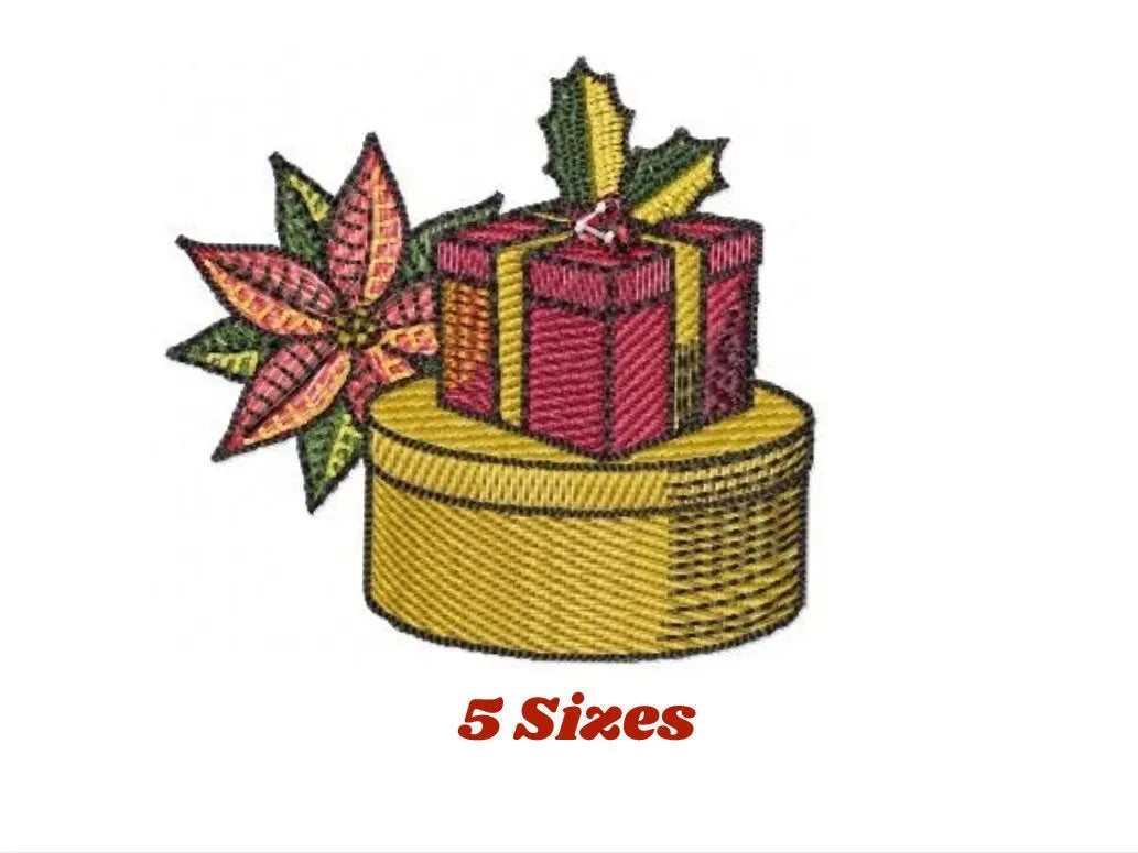 Xmas embroidery designs - Presents embroidery design machine embroidery pattern - Christmas embroidery file - Christmas Gifts design pes jef Marcia Embroidery