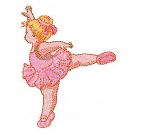 Ballerina embroidery designs - Ballet embroidery design machine embroidery pattern - instant digital download - babygirl embroidery file