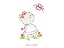 Carica l&#39;immagine nel visualizzatore di Gallery, Bear embroidery designs - Teddy embroidery design machine embroidery pattern - Mama bear with flowers embroidery - instant digital download
