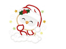 Charger l&#39;image dans la galerie, Xmas Owl Bird embroidery designs - Santa Claus embroidery design machine embroidery pattern - Christmas embroidery file -instant download
