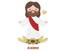 Cargar imagen en el visor de la galería, Jesus embroidery design - christian embroidery designs machine embroidery pattern - Jesus design jesus christ pattern - catholic embroidery
