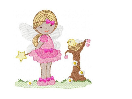 Fairy embroidery designs - Tooth fairy godmother embroidery design machine embroidery pattern - fairy applique design baby girl fairy angel