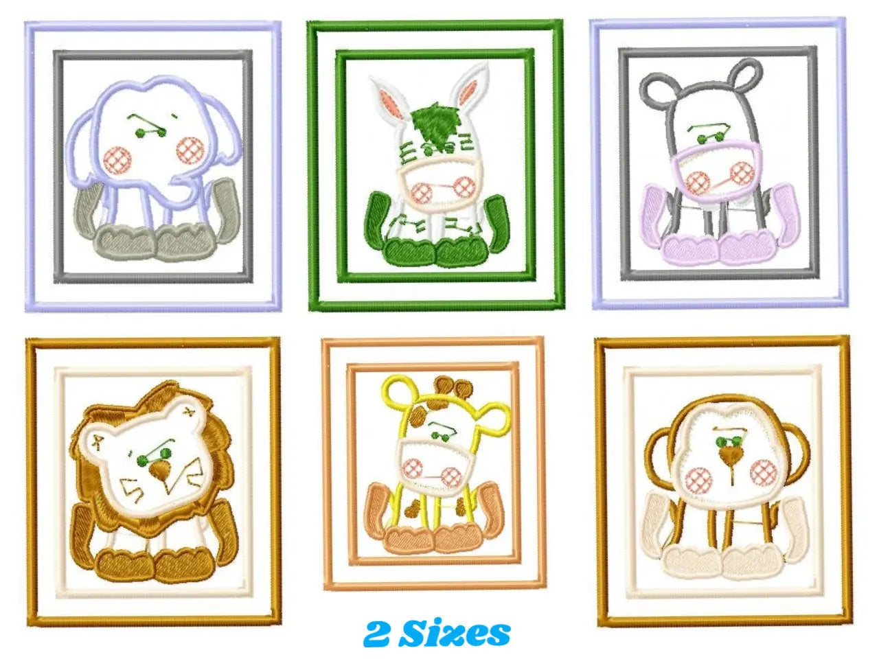 Safari embroidery design - Animals embroidery designs machine embroidery pattern - Giraffe embroidery - Tiger Elephant Zebra Hippo Monkey Marcia Embroidery