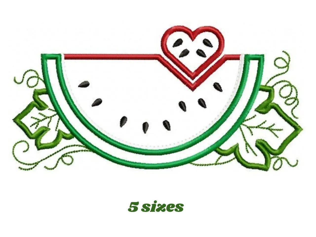 Watermelon embroidery designs - Fruit embroidery design machine embroidery pattern - Watermelon applique design - Kitchen embroidery file Marcia Embroidery
