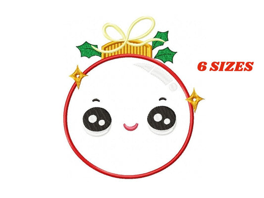 Xmas embroidery designs - Ball embroidery design machine embroidery pattern - Christmas embroidery file instant download Christmas decor