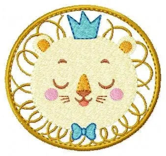 Lion embroidery designs - newborn embroidery design machine embroidery pattern - Animal embroidery file - lion with crown design download Marcia Embroidery