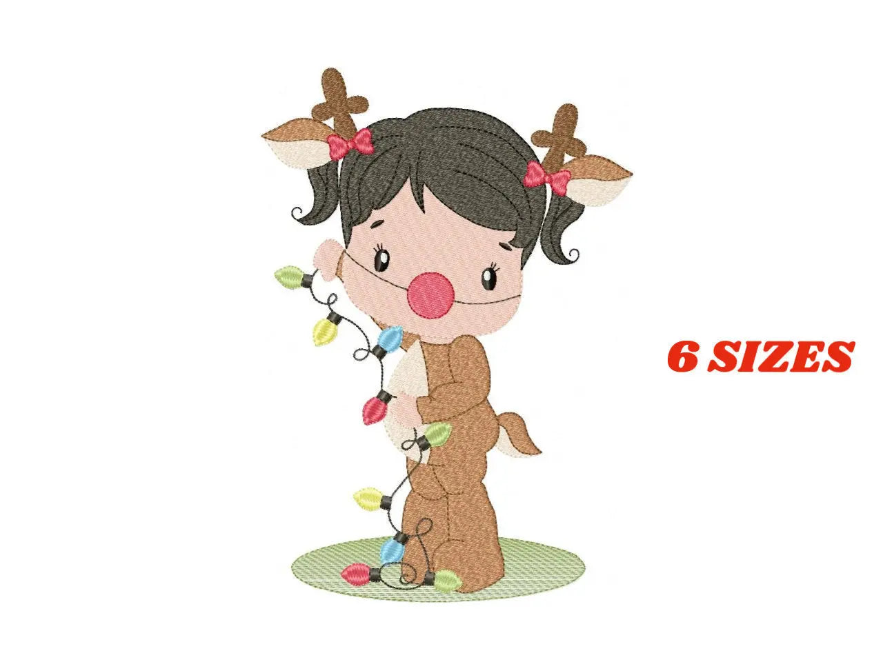 Xmas Girl Elf embroidery designs -  Reindeer Santa Claus Helper embroidery design machine embroidery pattern - instant digital download pes Marcia Embroidery