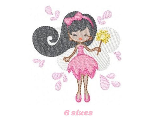 Tooth Fairy embroidery designs - Fairy godmother embroidery design machine embroidery pattern - fairy design Baby girl embroidery file pixie