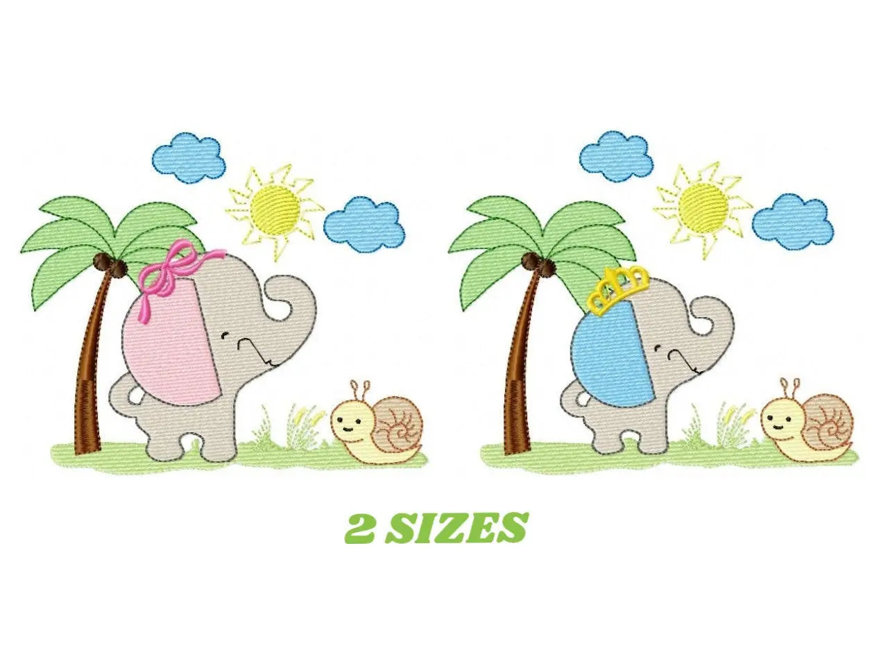 Elephant embroidery designs - Safari embroidery design machine embroidery pattern - Animal embroidery file - elephant pattern baby newborn Marcia Embroidery