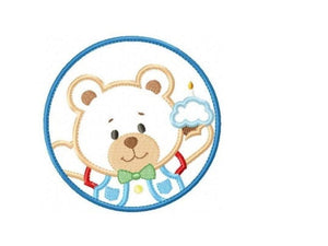 Bear embroidery designs - Teddy embroidery design machine embroidery pattern - Teddy bear applique - boy embroidery file instant download