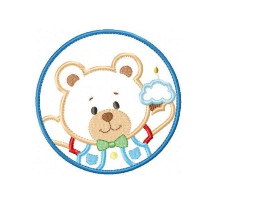 Bear embroidery designs - Teddy embroidery design machine embroidery pattern - Teddy bear applique - boy embroidery file instant download