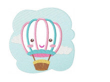 Load image into Gallery viewer, Balloon embroidery designs - Hot air balloon embroidery design machine embroidery pattern - Kid embroidery file - Baby boy instant download
