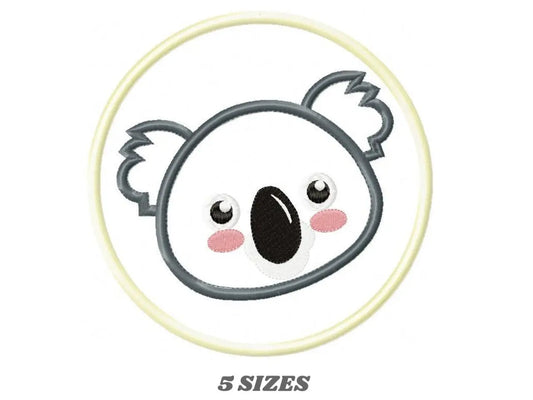 Koala Bear embroidery design - Koalas embroidery designs machine embroidery pattern - Koala applique tag embroidery file - instant download Marcia Embroidery