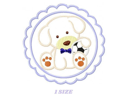 Dogs embroidery designs - Soccer embroidery design machine embroidery pattern - puppy embroidery file - female dog embroidery dog applique Marcia Embroidery
