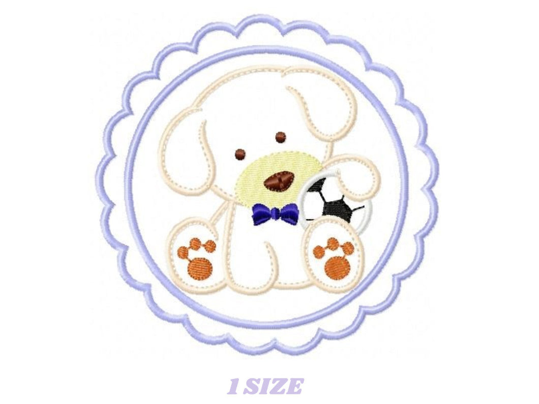 Dogs embroidery designs - Soccer embroidery design machine embroidery pattern - puppy embroidery file - female dog embroidery dog applique